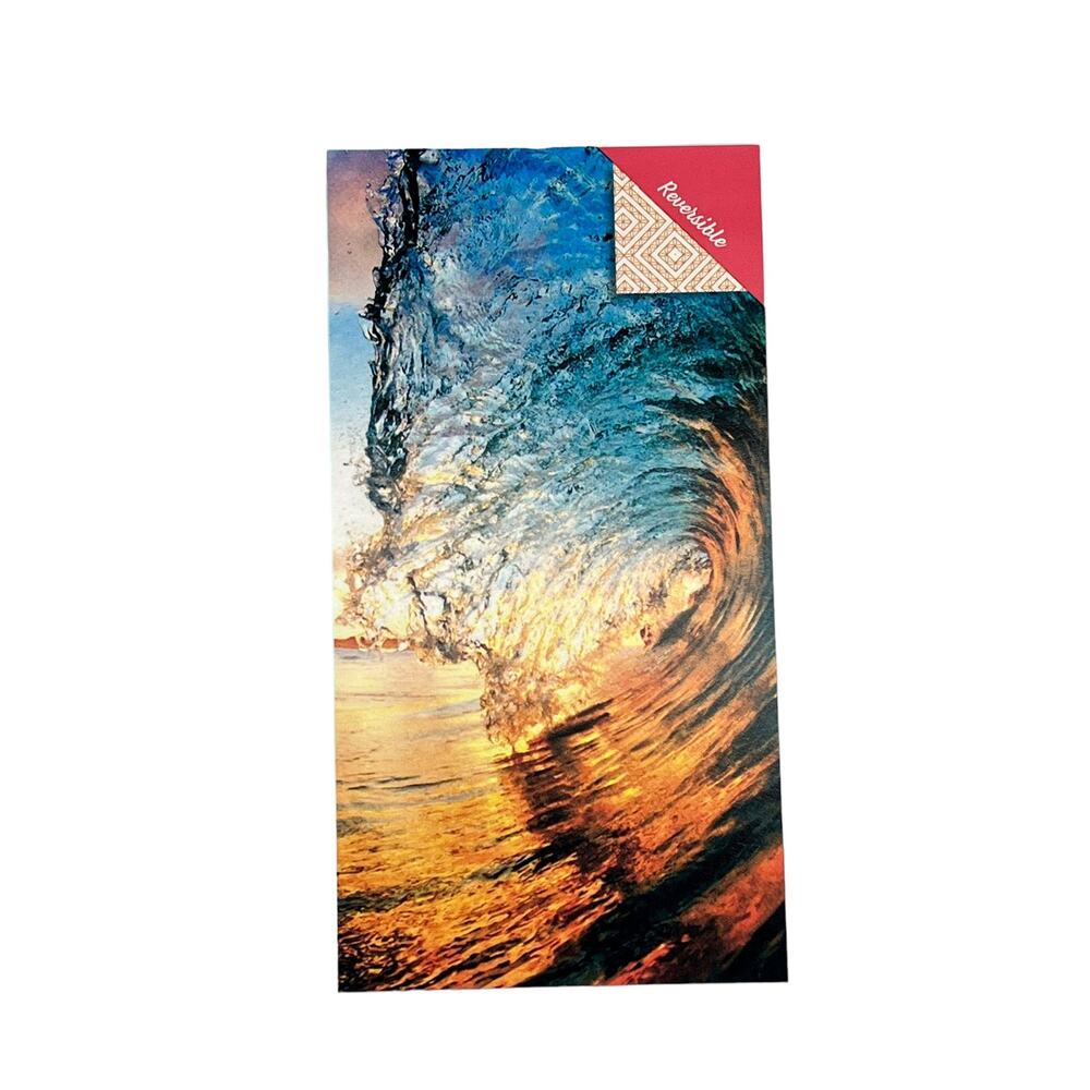 NEW Reversible Whitley Willows Microfiber BEACH TOWEL 35x70 Big Surf Ocean Wave